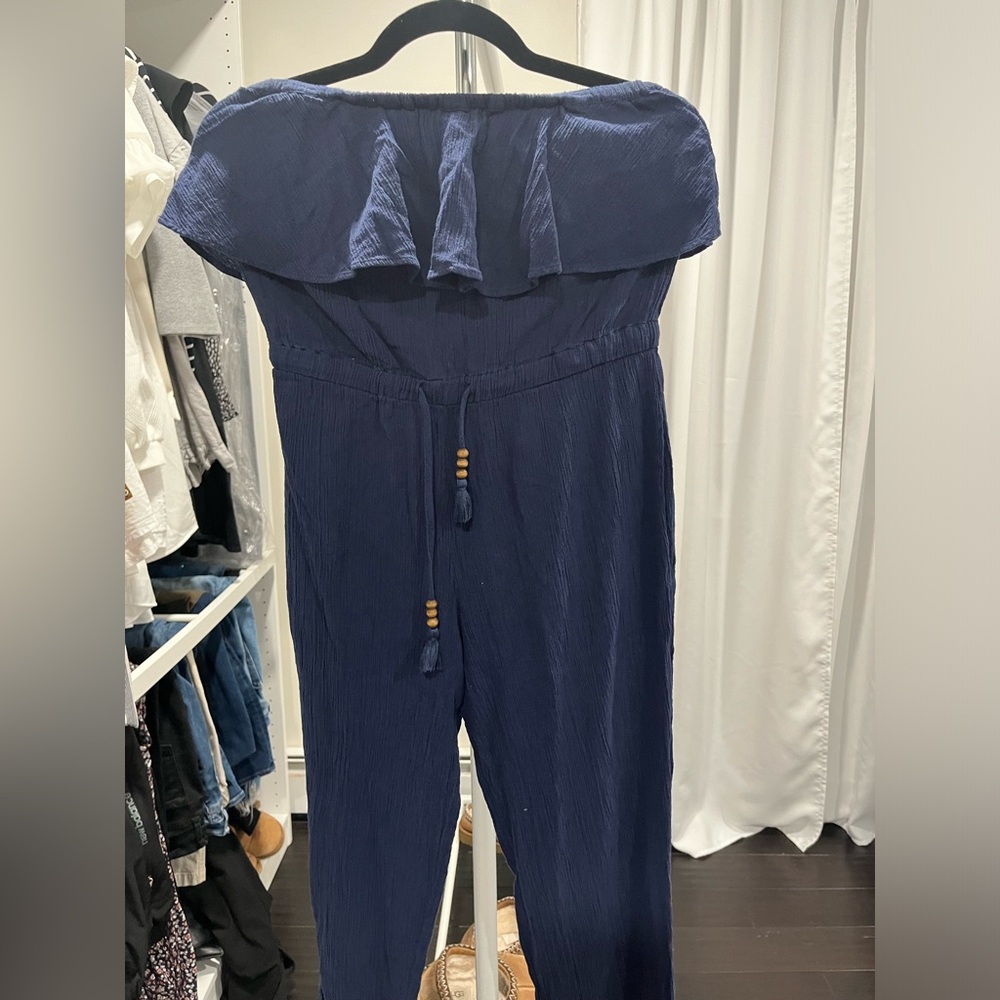 Talbots blue jumpsuit